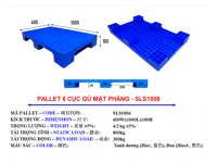 Pallet nhựa 1000x600x100mm Mặt Kín