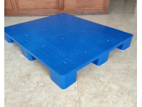 Pallet Nhựa 1200x1000x140mm Mặt Kín 9 Cục Xanh Tái Sinh