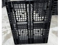 Pallet Nhựa Cũ 1200x1000x150mm Chân Dằng Đen 