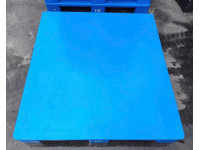 Pallet Nhựa Cũ 1100x1200x150mm Mặt Kín 3 chân thẳng
