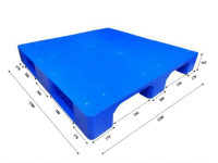 Pallet nhựa 1200x1200x165mm Mặt kín 3 Chân Thẳng