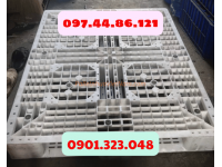 Pallet nhựa cũ 1300x1100x150mm trắng
