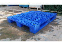 Pallet Nhựa Cũ 1200x1000x150mm 3 Chân Xanh 