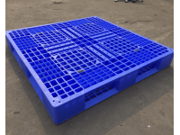 Pallet nhựa cũ 1200x1200x150mm chân dằng xanh 