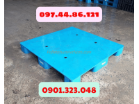 Pallet Nhựa Cũ 1100x1100x130mm Mặt Kín 