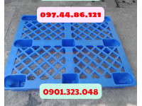 Pallet nhựa cũ 1200x1000x145mm chân cốc 
