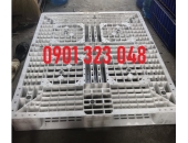 Pallet nhựa cũ 1400x1100, 1300x1100
