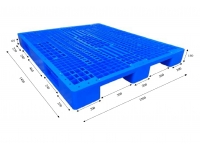 Pallet nhựa 1400x1200x150mm 3 Chân Thẳng